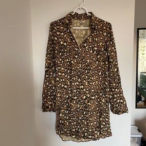 Leopard Print Dress shirt